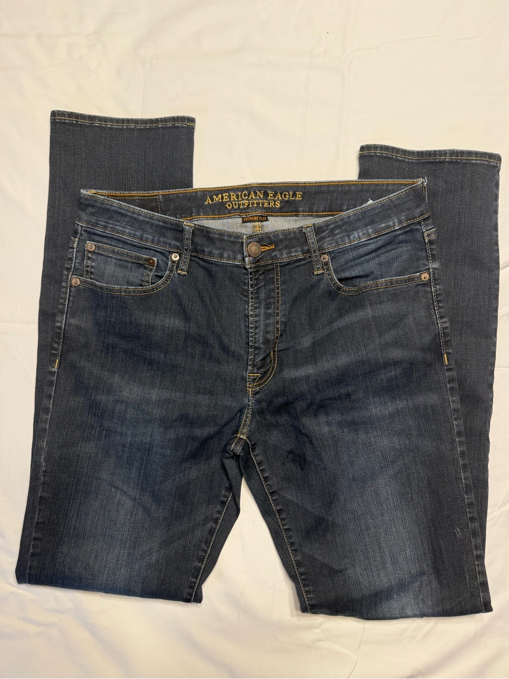 American Eagle Outfitters Men’s Dark Wash Straight Jeans 34x36 1075